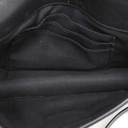 Tory Burch Black Leather Georgia Turn-Lock Crossbody Bag