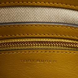 Pre Owned Tory Burch Multicolor Jute,Leather and Suede Lee Radziwill Double Bag