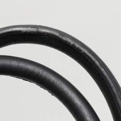 Pre Owned Tory Burch Black Wild Stitch Leather Robinson Double Zip Tote