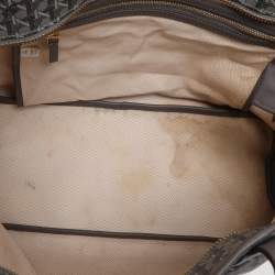 Pre Owned Tory Burch Grey Coated Canvas Ever Ready Tote