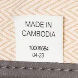 Pre Owned Tory Burch Grey Coated Canvas Ever Ready Tote