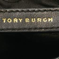 Tory Burch Black Quilted Leather Marion Crossbody Bag