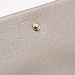 Pre Owned Tory Burch Beige Quilted Leather Fleming Soft Shoulder Bag