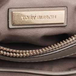 Pre Owned Tory Burch Beige Quilted Leather Fleming Soft Shoulder Bag