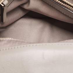 Pre Owned Tory Burch Beige Quilted Leather Fleming Soft Shoulder Bag