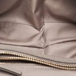 Pre Owned Tory Burch Beige Quilted Leather Fleming Soft Shoulder Bag