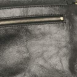 Tory Burch Black Leather Reva Logo Crossbody Bag