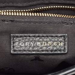Pre Owned Tory Burch Black Leather Mini Marion Crossbody Bag