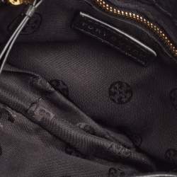 Pre Owned Tory Burch Black Leather Mini Marion Crossbody Bag