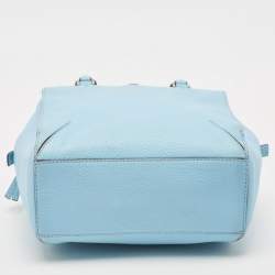 Tory Burch Light Blue Leather Robinson Shoulder Bag