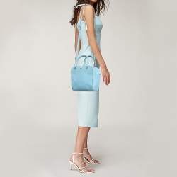 Tory Burch Light Blue Leather Robinson Shoulder Bag