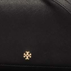 Pre Owned Tory Burch Black Leather Emerson Combo Crossbody Bag