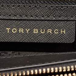 Pre Owned Tory Burch Black Leather Emerson Combo Crossbody Bag