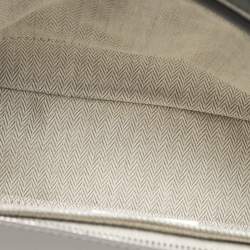 Pre Owned Tory Burch Grey Quilted Leather Willa Matte Shoulder Bag