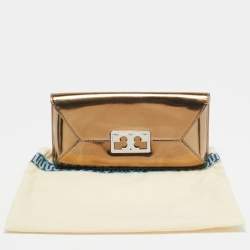 Tory Burch Metallic Leather Gigi Clutch