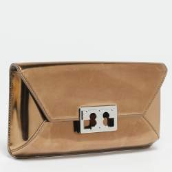 Tory Burch Metallic Leather Gigi Clutch