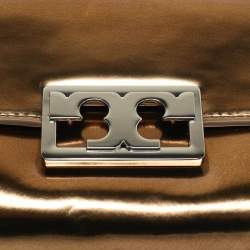 Tory Burch Metallic Leather Gigi Clutch