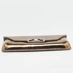 Tory Burch Metallic Leather Gigi Clutch