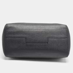 Tory Burch Black Leather Small Robinson Tote
