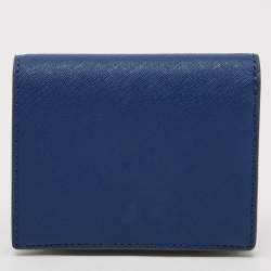 Tory Burch Blue/Green Leather Bifold Wallet