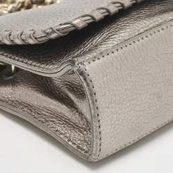 Tory Burch Metallic Leather Marion Shoulder Bag