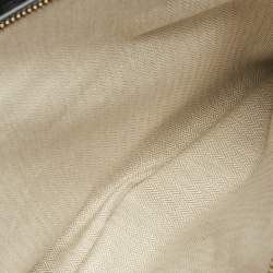 Pre Owned Tory Burch Black Leather Large Emerson Double Zip Tote