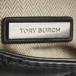 Pre Owned Tory Burch Black Leather Kira Flap Shoulder Bag