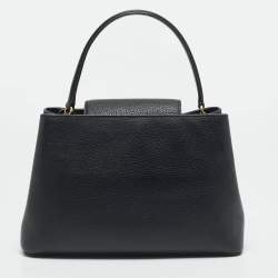 Pre Owned Tory Burch Black Leather Small Britten Satchel