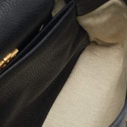 Pre Owned Tory Burch Black Leather Small Britten Satchel