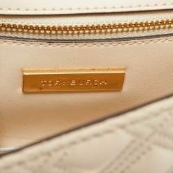 Tory Burch Light Beige Leather Small Fleming Shoulder Bag