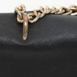 Tory Burch Black Leather Chain Shoulder Bag