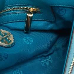 Tory Burch Teal Green Leather Amanda Crossbody Bag