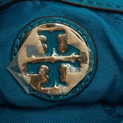Tory Burch Teal Green Leather Amanda Crossbody Bag