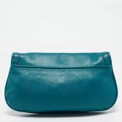 Tory Burch Teal Green Leather Amanda Crossbody Bag