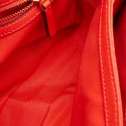Pre Owned Tory Burch Orange Leather Kira Shoulder Bag