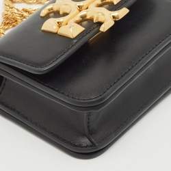 Tory Burch Black Leather Mini Eleanor Crossbody Bag