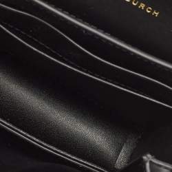Tory Burch Black Leather Mini Eleanor Crossbody Bag
