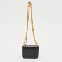 Tory Burch Black Leather Mini Eleanor Crossbody Bag