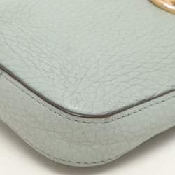 Tory Burch Green Leather Miller Phone Crossbody Bag
