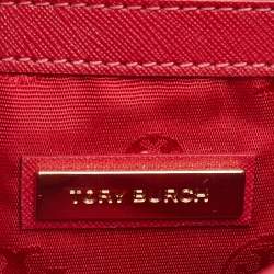 Pre Owned Tory Burch Red Leather Emerson Crossbody Bag