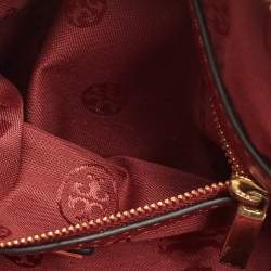 Tory Burch Red Leather Mini Robinson Dome Satchel