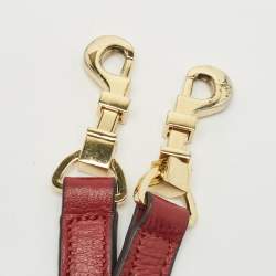 Tory Burch Red Leather Mini Robinson Dome Satchel