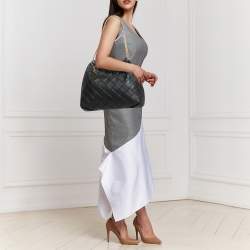 Tory Burch Black Quilted Leather Fleming Drawstring Shoulder Bag