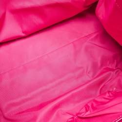 Tory Burch Magenta Patent Leather and Nylon Large Ella Tote