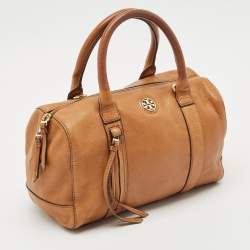 Tory Burch Brown Leather Brody Satchel