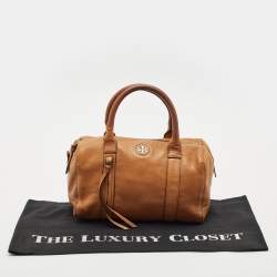 Tory Burch Brown Leather Brody Satchel