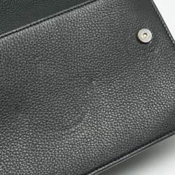 Pre Owned Tory Burch Black Leather and Suede Miller Shoulder Bag