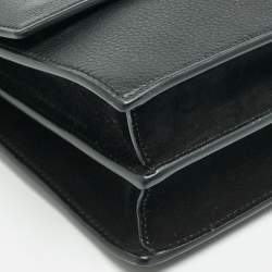 Pre Owned Tory Burch Black Leather and Suede Miller Shoulder Bag