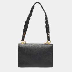 Pre Owned Tory Burch Black Leather and Suede Miller Shoulder Bag