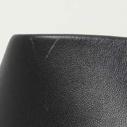 Pre Owned Tory Burch Black Quilted Leather Fleming Chain Tote